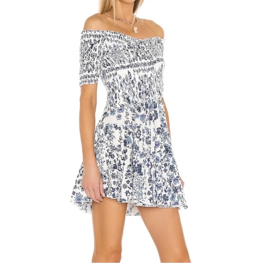 Poupette St Barth Mini Soledad Off the Shoulder Dress